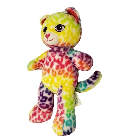 Build A Bear Rainbow Tie Dye Plush Animal - Picture 9 of 9